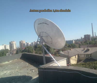 Antena parabolica din aluminiu 1,8m diametru foto