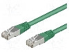 Cablu patch cord, Cat 5e, lungime 1m, SF/UTP, Goobay - 68043