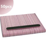 Inginails Pilă unghii neagră cu centru roz - dreaptă, 80/80 - 50buc