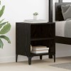 VidaXL Dulap de noapte 2 pcs Stejar negru 40 x 30 x 50 cm