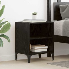 vidaXL Dulap de noapte Stejar negru 40 x 30 x 50 cm Lemn compozit 875102