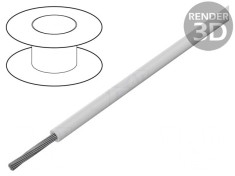 Cablu HookUp Wire 22AWG PVC Alb 30,5m 150V foto
