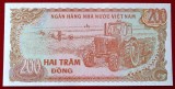 VIETNAM 200 DONG 1987 tractor UNC necirculata **