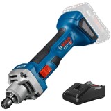 Bosch GGS 18V-20 + GAL 18V-40 - Polizor drept fara acumulatori Li-Ion 18 V - Ah 6 mm + Incarcator acumulatori