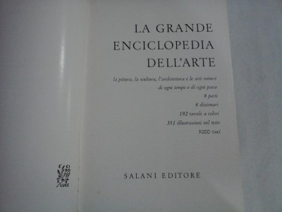 LA GRANDE ENCICLOPEDIA DELL&amp;#039; ARTE - Salani Editore foto