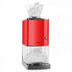 OneConcept Icebreaker Ice Crusher 15 kg / h de 3.5 litri din o?el inoxidabil galeata de ghea?a ro?ie foto