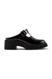 Camper slapi de piele Milah femei, culoarea negru, cu toc drept, K201730-001