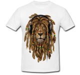 Cumpara ieftin Tricou &quot; Rasta lion with dreadlocks &quot;
