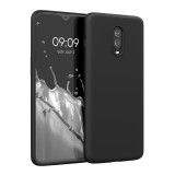 Husa pentru OnePlus 6T, Silicon, Negru, 55347.01, kwmobile, Carcasa