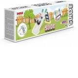 Tobogan pentru copii pliabil pastel