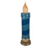 Cumpara ieftin Lumanare decorativa ceramica multicolora cu led &Oslash; 18x67 cm