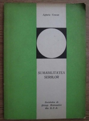 Agneta Vescan - Sumabilitatea seriilor foto