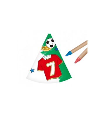 Set 6 coifuri de colorat DIY Fotbal Party foto