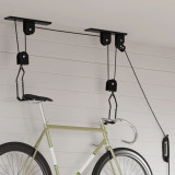 VidaXL Palanuri pentru biciclete cu suport pe tavan, 2 buc., 20 kg