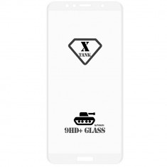 Folie sticla full cover 5D pentru Huawei Y6 (2018) / Honor 7A, White foto