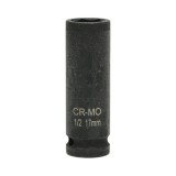 Cheie tubulara de impact lunga 17 mm, 78 mm, prindere 1/2 inch, Cr-Mo