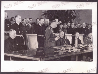 5490 - ANTONESCU, RIBBENTROP, Prince STURDZA - old Photo Press (20/15 cm) - 1940 foto