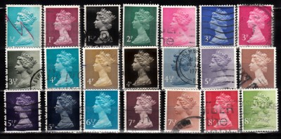 A12 S3 12 - Timbre foarte vechi - Anglia - Marea Britanie - Regina 2 foto