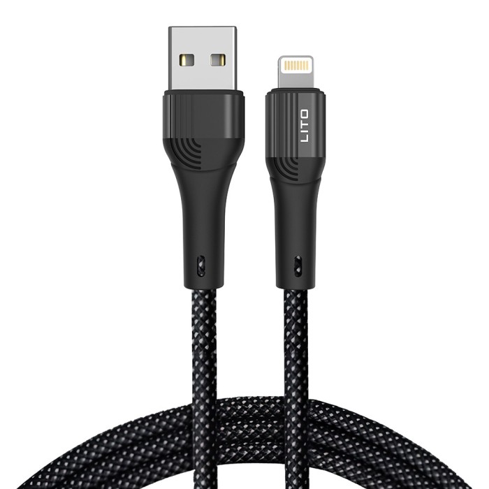 Cablu date Fast Charging USB la Lightning Lito, 60W, 1m, LD14