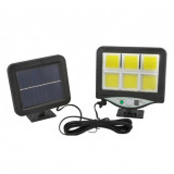 Lampa cu incarcare solara, 48 x LED, 6 x CODB, 1200 mAh, 600 lm, senzor miscare, panou solar, telecomanda inclusa, General