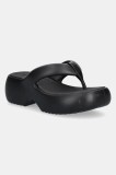 Melissa slapi FREE FUZZY PLATFORM femei, culoarea negru, cu platforma, M 35875