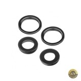 Geam Camera Spate Apple iPhone 13 / 13 mini Wide + UltraWide cu Rama Negru, Aftermarket