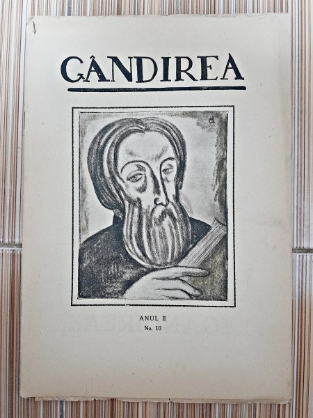 Revista Gandirea, anul II, nr.10/1922 (Demostene Botez, Cezar Petrescu, Adrian Maniu..)