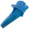 Bornă crocodil 20A 1kVDC albastră 4mm