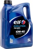 Ulei motor Elf Evolution 700 STI 10W40, 5L, Semisintetic. Protectie superioara, curatare motor, pornire usoara. A3/B4, SN/CF, VW 505.00, RN0700