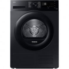 Uscator de rufe Samsung DV90CGC0A0ABLE, Pompa de caldura, 9 Kg, WiFi, AI Energy, Clasa A++, Negru