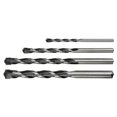 Set burghie zidarie ALB-NEGRU 4,0-10,0mm 4buc. GRAPHITE 57H746 HardWork ToolsRange foto