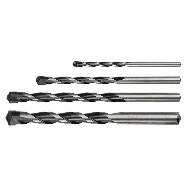 Set burghie zidarie ALB-NEGRU 4,0-10,0mm 4buc. GRAPHITE 57H746 HardWork ToolsRange