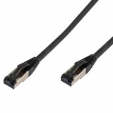 Cablu STP CAT8 Patchcord 2.5m RJ45-RJ45 negru max 40GB