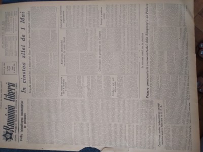 ZIAR ROMANIA LIBERA 17 APRILIE 1953 foto