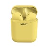 Casti Bluetooth MRG Inpods 12 Galbene, Handsfree, Carcasa Incarcare, Wireless, Stereo, Compatibil iOS/Android