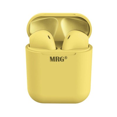 Casti Bluetooth MRG L-inPods 12, Cu carcasa, Handsfree, Galben C379 foto