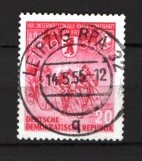 GERMANIA (DDR) 1955 &amp;ndash; CICLISM, TIMBRU STAMPILAT, F139 foto