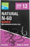 Carlige Preston Natural N-60, Nr.8, 10buc/pac