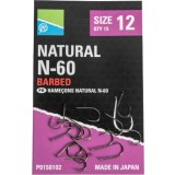 Carlige Preston Natural N-60, Nr.8, 10buc/pac