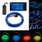 Kit luminos tuning bicicleta fir EL Wire, lungime 3 m, invertor inclus