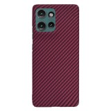 Husa pentru motorola edge 50 - carbonfiber slim - red