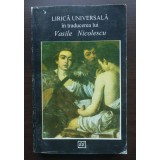 Lirică universală &icirc;n traducerea lui Vasile Nicolescu