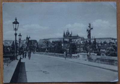 CP expediata de la Praga de Dan Smantanescu lui Gheorghe Dinicu la Conservator, 1957 foto
