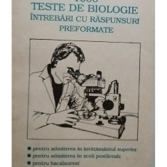 Ioan Miron - 1000 teste de biologie intrebari cu raspunsuri preformate (editia 1993)