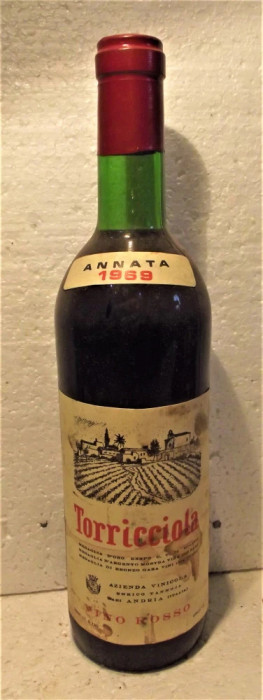 C 13 - VIN TORRICCIOLA, AZIENDA VINICOLA TANNOJA, recoltare 1969 cl 72 gr 13