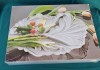 PLATOU DIN STICLA CU MODEL VEGETAL, WALTHER