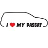 Sticker Auto Volkswagen Passat , Love Design Tuning