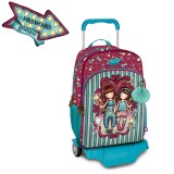 Rucsac Cu Troler Santoro Gorjuss Fireworks cu trei fermoare, Jad