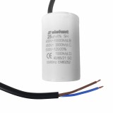 Condensator cu fire CBB60 25&micro;F 45x72mm 450V, Elefant Innovative ReliableTools