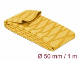 Tub termocontractabil model-X antiderapant 1m x 50 mm Galben, Delock 19610